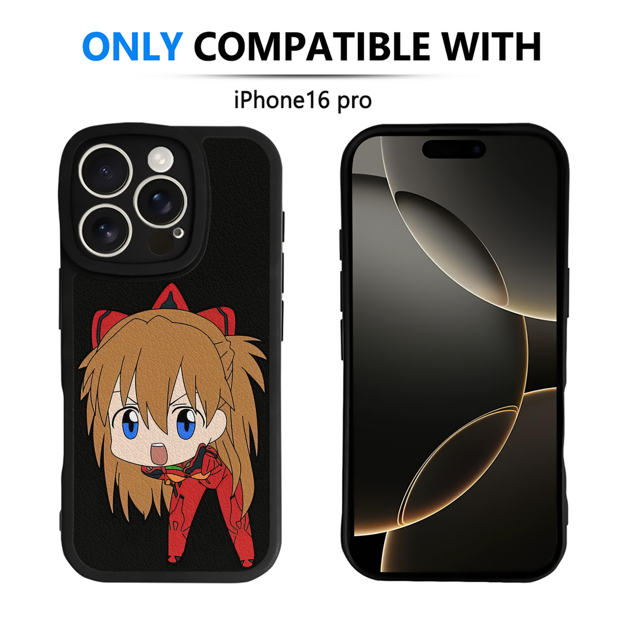 （画像用） EVA 新世紀エヴァンゲリオン 【iPhone 16シリーズ対応】シリコンスマホケース（レザー調） 材質：シリコン